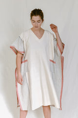 Ivory Cherry Tribeca V-Neck Kaftan