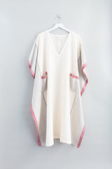 Ivory Cherry Tribeca V-Neck Kaftan