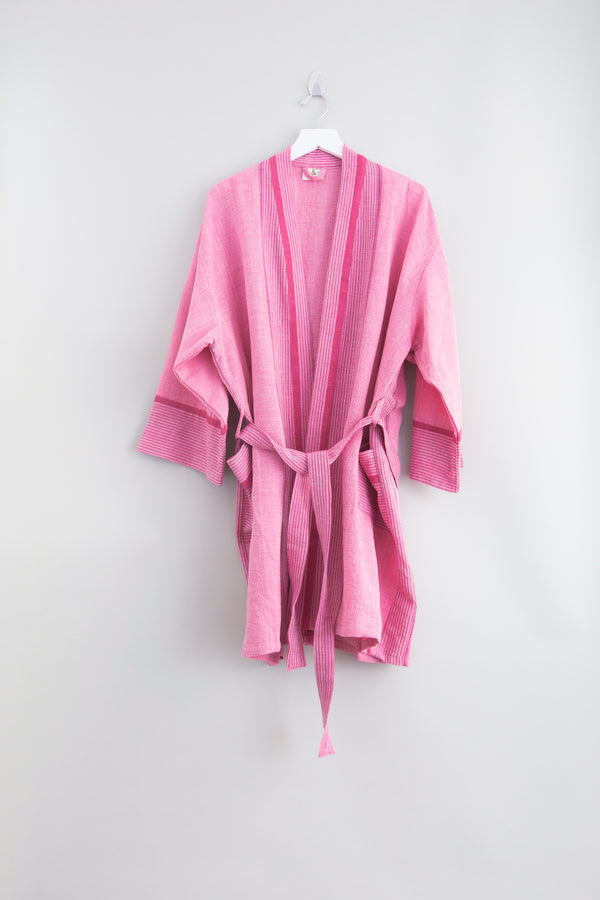 gypsy pink tribeca short bathrobe