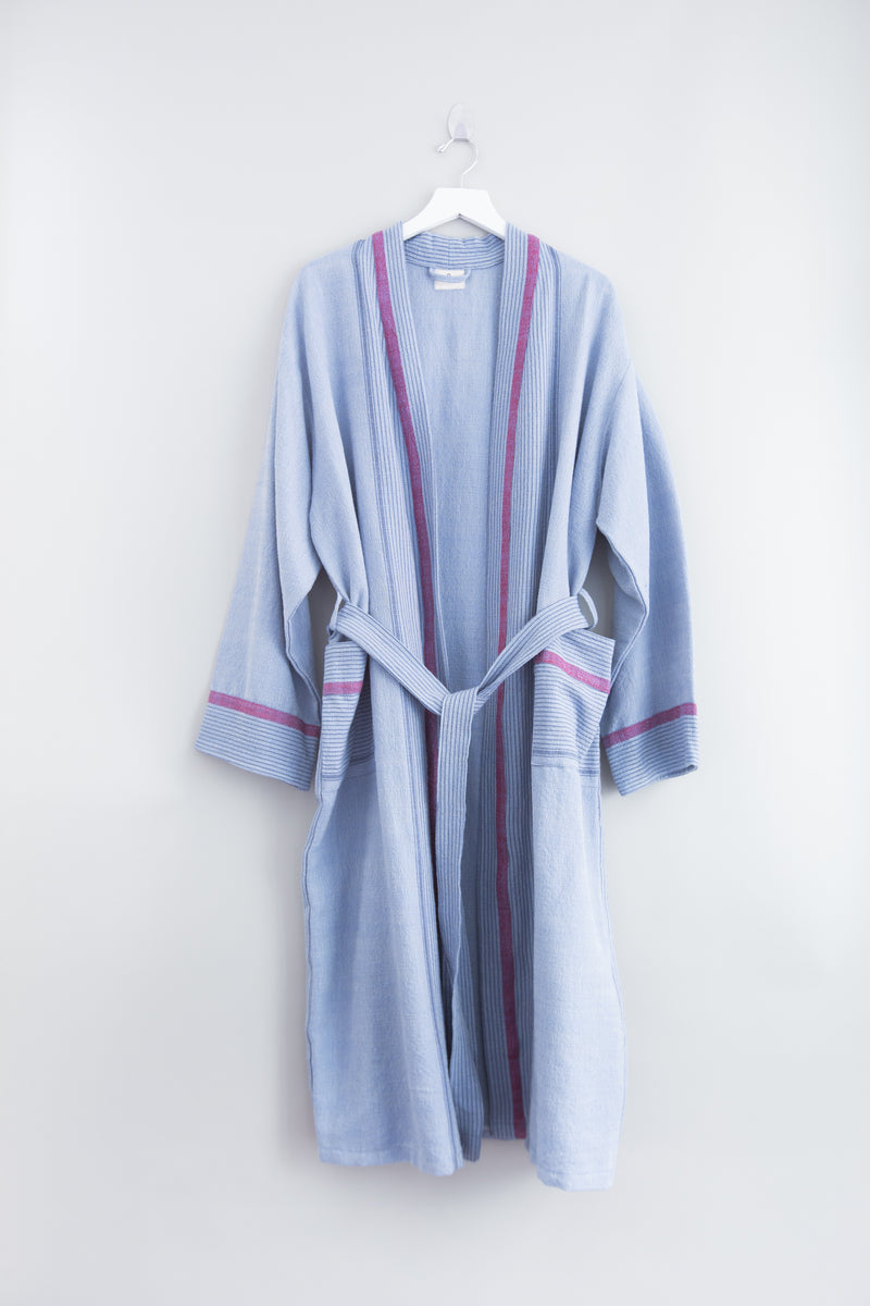 denim wash tribeca long bathrobe