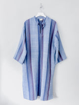 Blue/Navy Hudson Long Sleeve Maxi Kaftan