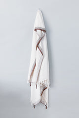 Ivory Brown New York Blanket
