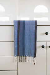 home and loft blue navy nomad hand towel