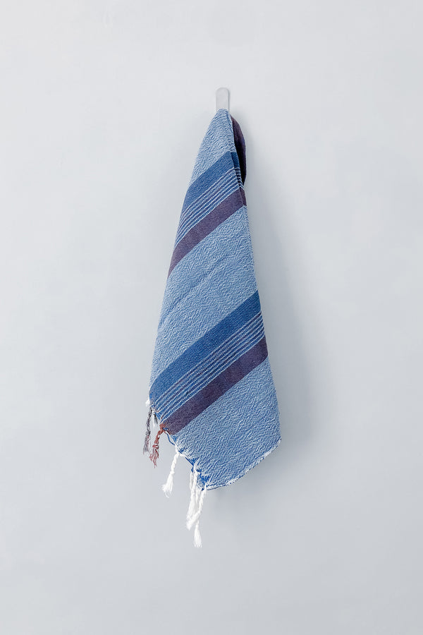 home and loft blue navy nomad hand towel