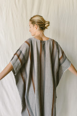 home and loft brown/grey nomad vneck kaftan