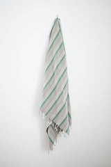 home and loft grey green Montauk towel cotton turkish towel wrap