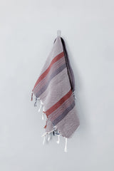 home and loft grey brown hudson hand towel