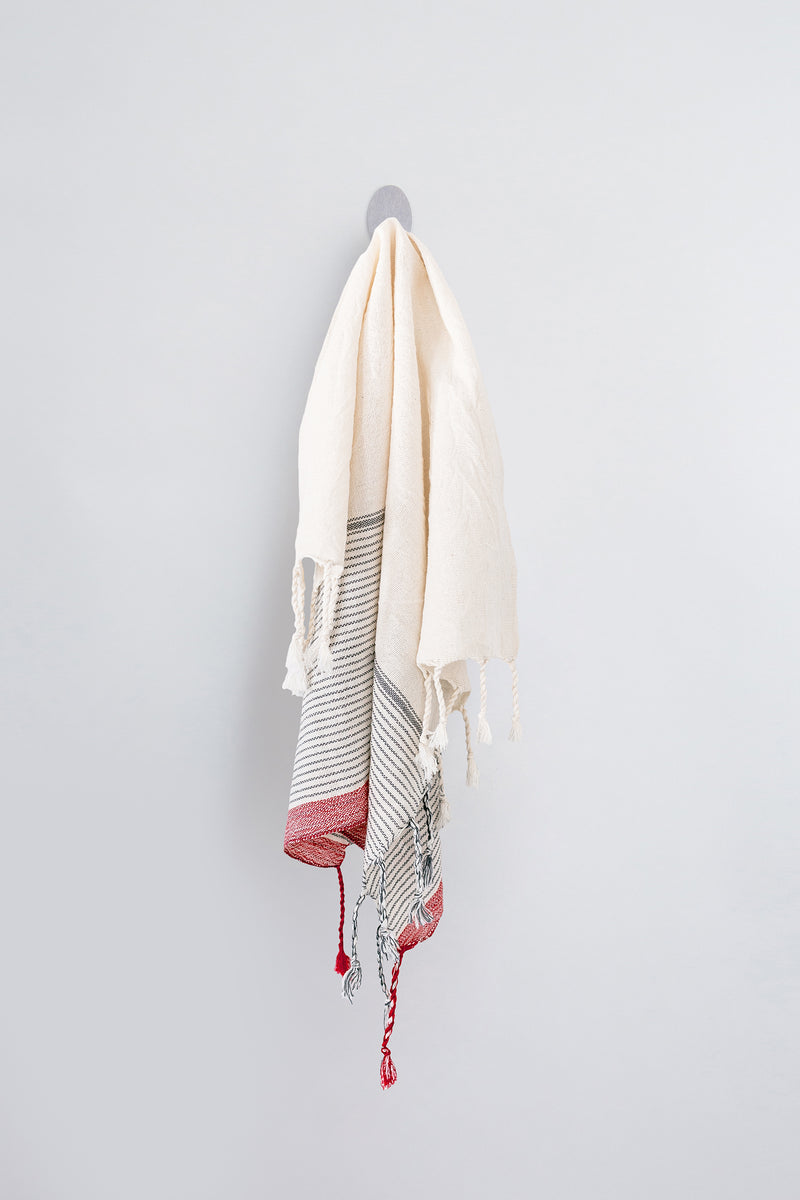 home and loft ivory cherry tribeca hand towel