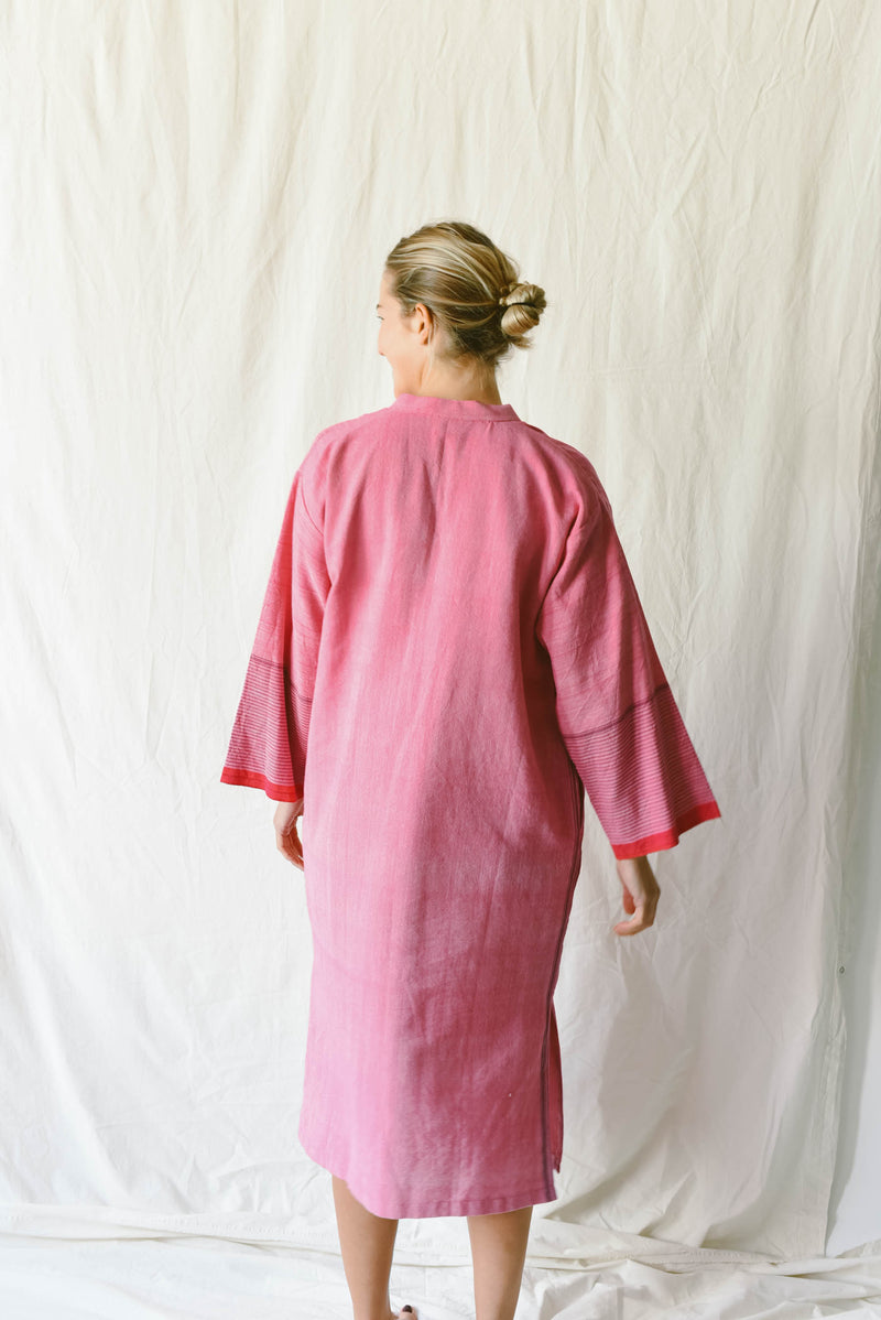 gypsy pink long sleeve maxi kaftan bu home and loft