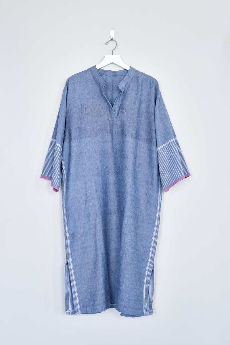 indigo tribeca long sleeve maxi kaftan