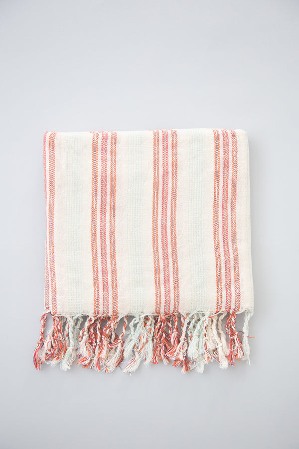 home and loft peach hudson 100% turkish cotton towel