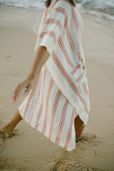 Peach Hudson V-Neck Kaftan 