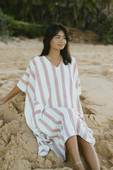 Peach Hudson V-Neck Kaftan 