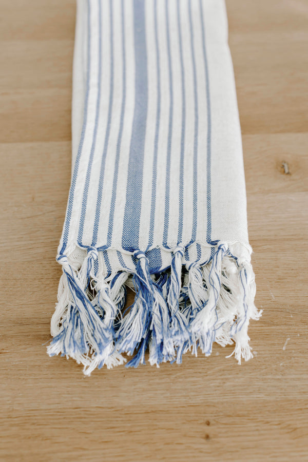 home and loft royal blue hudson hand towel