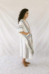 home and loft brown/cream Nomad V-Neck Kaftan